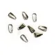 10x gunmetal Collierschlaufe 7x3mm Anhängerhaken gunmetal Schmuckzubehör - Leisure-Beads DIY