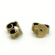10x bronze Ohrstopper 6x5mm für bronze Ohrstecker - Schmuckzubehör zum Ohrringe selbermachen