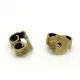 10x bronze Ohrstopper 6x5mm für bronze Ohrstecker - Schmuckzubehör zum Ohrringe selbermachen - Leisure-Beads DIY