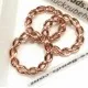 1x rosegoldfarben Ring 20mm Loch 13mm geflochten geschlossen filigran - Schmuckzubehör - Leisure-Beads DIY
