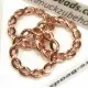 1x rosegoldfarben Ring 20mm Loch 13mm geflochten geschlossen filigran - Schmuckzubehör - Leisure-Beads DIY