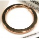 Rosegoldfarbener Schlüsselring 30mm Ring stabil und schlicht - Schlüsselanhänger selber machen