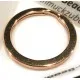 Rosegoldfarbener Schlüsselring 30mm Ring stabil und schlicht - Schlüsselanhänger selber machen - Leisure-Beads DIY