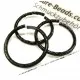 5x schwarzer Biegering 22mm Stärke 2mm aus Aluminium rund - Schmuckzubehör - Leisure-Beads DIY