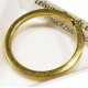 Gold Schlüsselring 35mm goldfarbener Schlüsselring Ring stabil und massiv - Schmuckzubehör