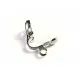 Ohrclip für lange Ohrclips ca. 12x12mm silberfarben - Schmuckzubehör zum Ohrclips selbermachen - Leisure-Beads DIY