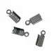 10x gunmetal Endkappe 12x5mm gunmetal Schmuckband Klemme - gunmetal Schmuckzubehör Endkappe - Leisure-Beads DIY