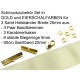Schmuckzubehör Set in eierschalfarben für 25mm Halsband aus Samtband, Bandklemmen, Karabinern + Biegeringen - Schmuckzubehör Set