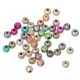 50 bunte ACRYL Perlen Stardust 4mm angerauhte Acrylperlen im bunten Perlenmix - Schmuckzubehör Acrylperlen - Leisure-Beads DIY