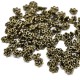 10x bronze Perlenkappen 6x2,8mm kleine bronzefarbene Perlen Kappen - bronze Schmuckzubehör