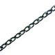 1m schwarze Eisenkette 5x3x0,9mm Gliederkette - Schmuckzubehör