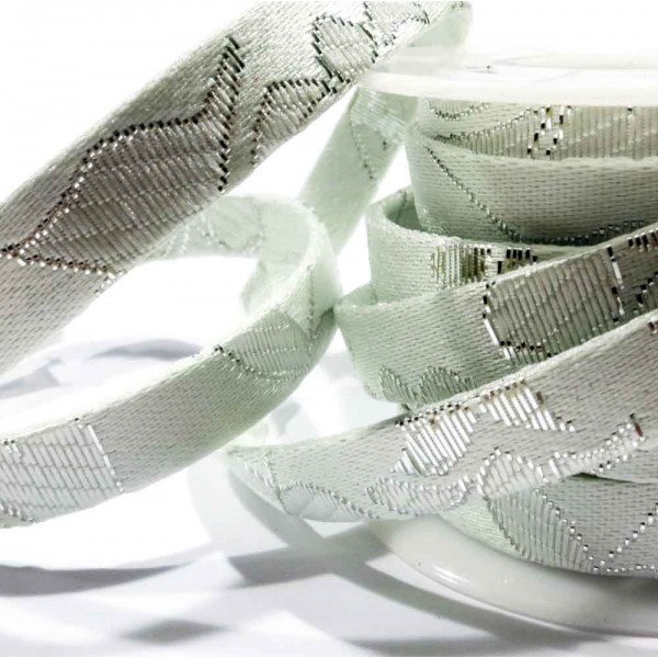 20cm mint light silberfarben Schmuckband 10mm x 2mm für Armband und Wickelarmband - Schmuckzubehör Schmuckband - Leisure-Beads DIY