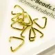 10x goldfarbene Collierschlaufe 9x6mm Anhängerhaken goldfarben - Schmuckzubehör Collierschlaufe - Leisure-Beads DIY