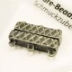 unplattierter 3-Strang Magnetverschluss 21x14x6mm - Schmuckzubehör