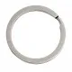 1x Edelstahl Schlüsselring 30mm flacher Ring silberfarben stabil und schlicht - Schlüsselanhänger selber machen - Leisure-Beads DIY