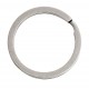 1x Edelstahl Schlüsselring 30mm flach silberfarben - Schlüsselanhänger