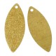 1x goldfarben Stardust Anhänger 25x10mm goldfarben Schmuckanhänger - Schmuckzubehör