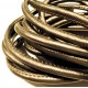 3m synth. bronzefarben Lederband 6mm Kunstlederband - Schmuckzubehör