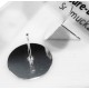 10 Stück hellsilber Ohrstecker Durchm. 15mm zum Bekleben Studs mit Stopper - Schmuckzubehör Ohrringe