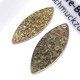 1x goldfarben Stardust Anhänger 25x10mm goldfarben Schmuckanhänger - Schmuckzubehör