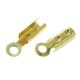 10x 14K vergoldete Endkappe 8x2mm goldfarben - Schmuckzubehör