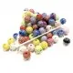 100x 8mm glitzernde Acryl Perlen im bunten Perlenmix - Schmuckzubehör Acrylperlen - Leisure-Beads DIY