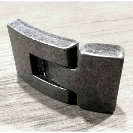 Leisure-Beads - 1x gunmetal Hakenverschluss 22x17mm Schmuckverschluss - Schmuckubehör Schmuckverschluss