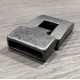 1x silber Hakenverschluss 22x17mm Schmuckverschluss - Schmuckubehör Schmuckverschluss