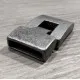 1x silber Hakenverschluss 22x17mm Schmuckverschluss - Schmuckubehör Schmuckverschluss - Leisure-Beads DIY