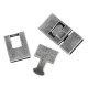 1x silber Hakenverschluss 22x17mm Schmuckverschluss - Schmuckubehör Schmuckverschluss
