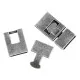 1x silber Hakenverschluss 22x17mm Schmuckverschluss - Schmuckubehör Schmuckverschluss - Leisure-Beads DIY