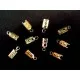10x Endkappe 4x10mm goldfarben Quetschröhrchen - Leisure-Beads DIY