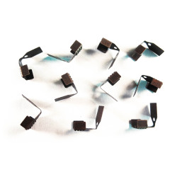 Leisure-Beads - 10x kupferfarben Endkappe 11x7mm Schmuckband Klemme - Schmuckzubehör