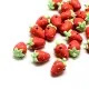 2 Erdbeer Perlen 15-19mm aus Polymer Clay Obstperlen - Polymer Clay Schmuckzubehör - Leisure-Beads DIY