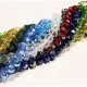10 Stränge 8x6mm geschliffene Glasperlen 720 Perlen im bunten Perlenmix - buntes Schmuckzubehör - Leisure-Beads DIY