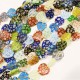18 Stück bunte Herz Millefiori Perlen 20mm als Strang im Perlenmix - Schmuckzubehör Millefiori