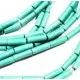 1 Strang Türkis Perle 13x4mm Tube Kunststein Röhrchen - Schmuckzubehör - Leisure-Beads DIY