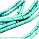 1 Strang Türkis Perle 13x4mm Tube Kunststein Röhrchen - Schmuckzubehör