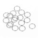10x Edelstahl Biegering 12mm Stärke 1,2mm runder silber Biegering - Schmuckzubehör Biegering