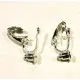 1 Paar hellsilber Ohrclips für Ohrringe 6,2x19,5x8,5mm Adapter - Schmuckzubehör zum Ohrclips selbermachen - Leisure-Beads DIY