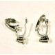 1 Paar hellsilberfarben Ohrclips für Ohrringe 6,2x19,5x8,5mm Adapter - Schmuckzubehör zum Ohrclips selbermachen
