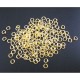 50x vergoldeter Biegering 3mm 0,6mm Stärke runder goldfarbener Binderinge - Schmuckzubehör Biegering