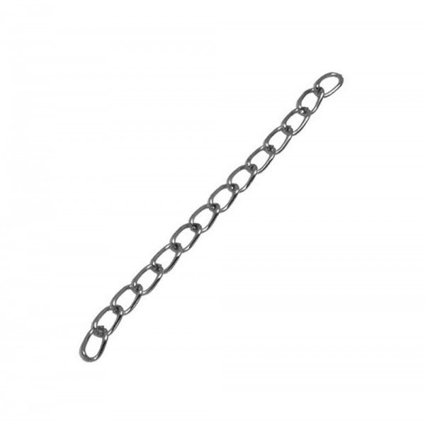 10x 5cm gunmetal Verlängerungskette 3,5mm metallschwarze Verlängerungskettchen - Schmuckzubehör - Leisure-Beads DIY