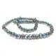 72 lila Glasperlen 8x6mm geschliffene mit farbigem AB-Effekt - Schmuckzubehör Kristallglasperlen - Leisure-Beads DIY