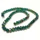 72 grüne geschliffene Glasperlen 8x6mm emeraldgrün mit Glanz - Schmuckzubehör Glasperlen - Leisure-Beads DIY