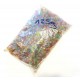 Mind. 125g bunte Acryl Perlen 4mm transparent im Perlenmix - Acryl Schmuckzubehör