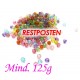 Mind. 125g bunte Acryl Perlen 4mm transparent im Perlenmix - Acryl Schmuckzubehör