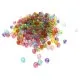 Mind. 125g bunte Acryl Perlen 4mm transparent im Perlenmix - Acryl Schmuckzubehör - Leisure-Beads DIY