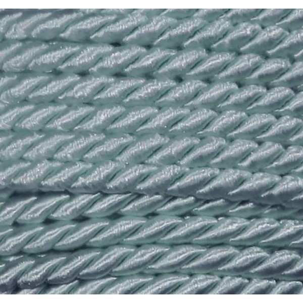 1m hellblaue Kordel 4mm hellblaues Schmuckband - Schmuckzubehör Kordel für Halsband - Leisure-Beads DIY