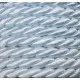 1m hellblaue Kordel 7,5mm hellblaues Schmuckband - Schmuckzubehör Kordel für Halsband - Leisure-Beads DIY